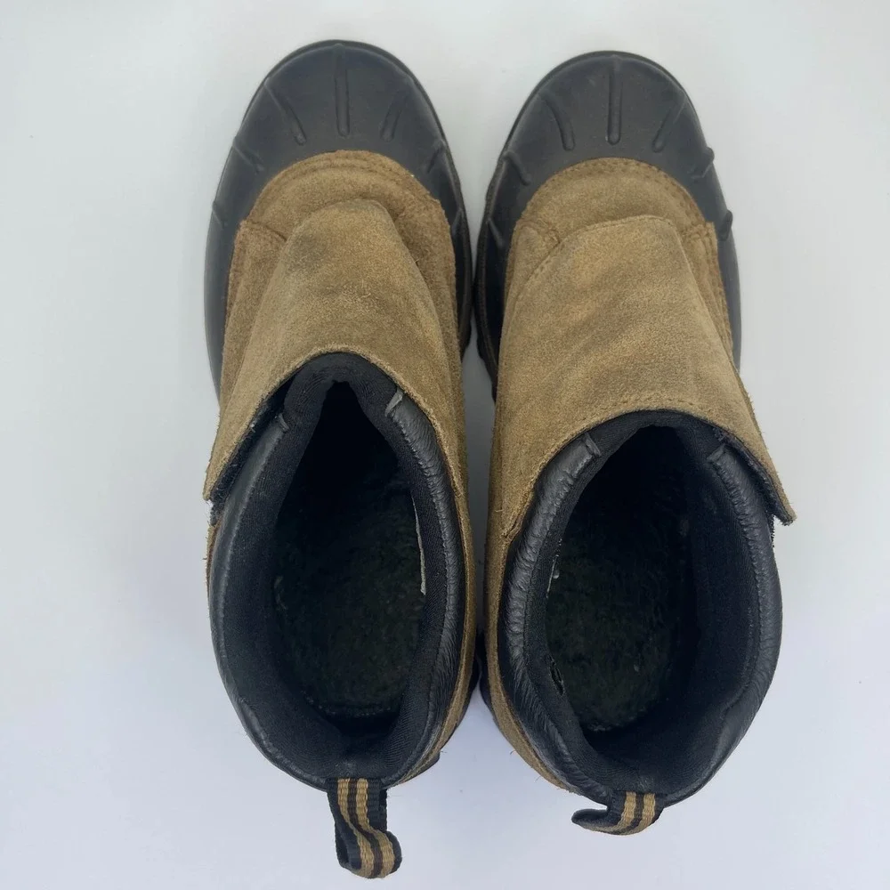 Comfortemp Waterproof Duck Winter‎ Snow Boots Men's Size 9 Brown Suede Leather